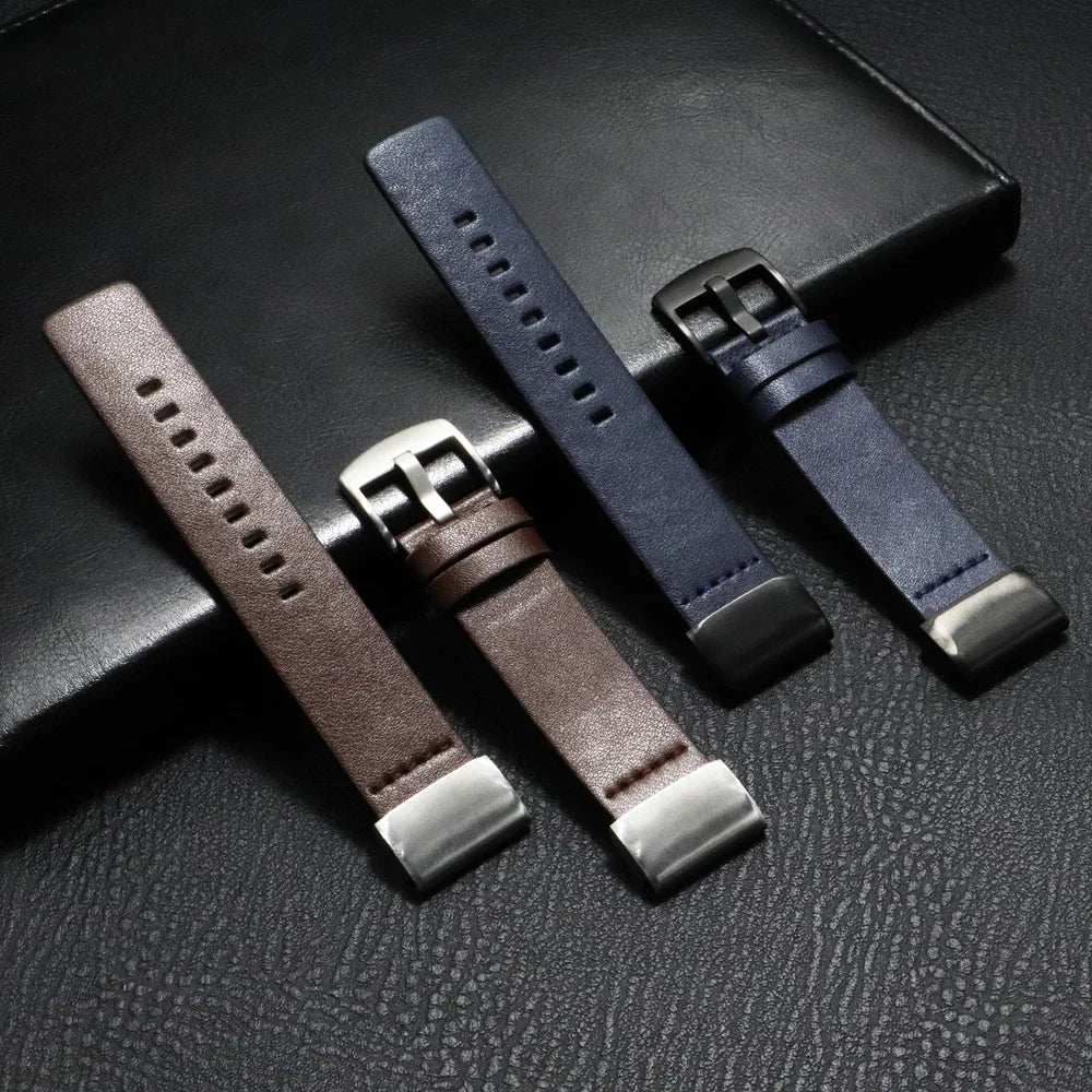 Garmin QuickFit 20/22/26mm Classic Leather Band with Pin Buckle