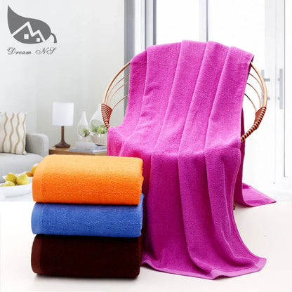 70 x180cm super increase Bath Towel for Adults Thick Men Sport Beach Towel Bathroom Outdoor Travel Big Towel White Blue & Orange