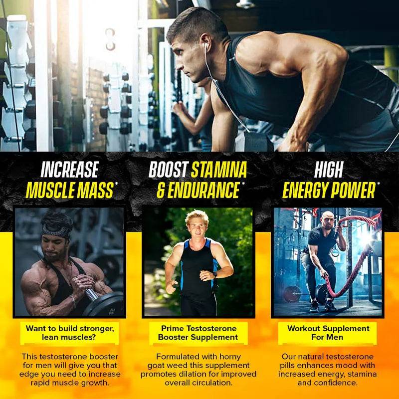Daitea Men's Energy Supplement, Maximum Strength 1400 Mg, Increases Energy, Stamina and Power