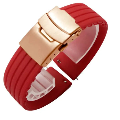 Suunto Race, Vertical & 9 Peak Ribbed Silicone Band, Folding Clasp