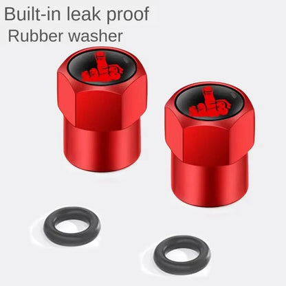 4PCS Aluminium Valve Stem Caps