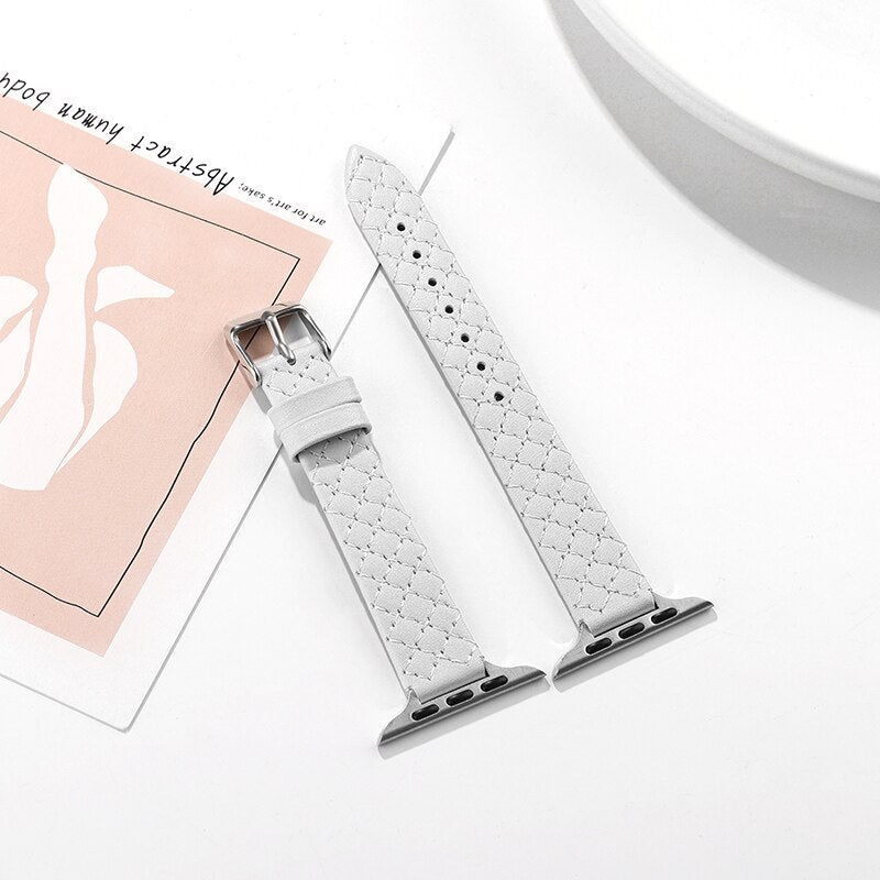 Apple Watch Leather Bracelet Series 11/10/9/8/7/6/5/4/ SE / Ultra 1/2/3