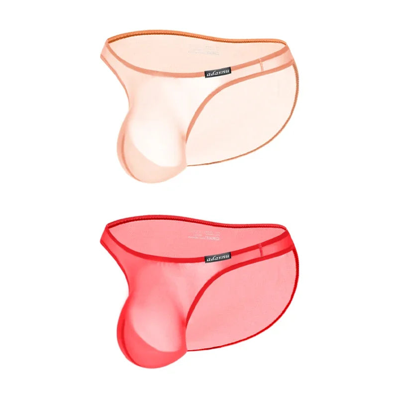 Men Underwear Low-rise Pouch Transparent