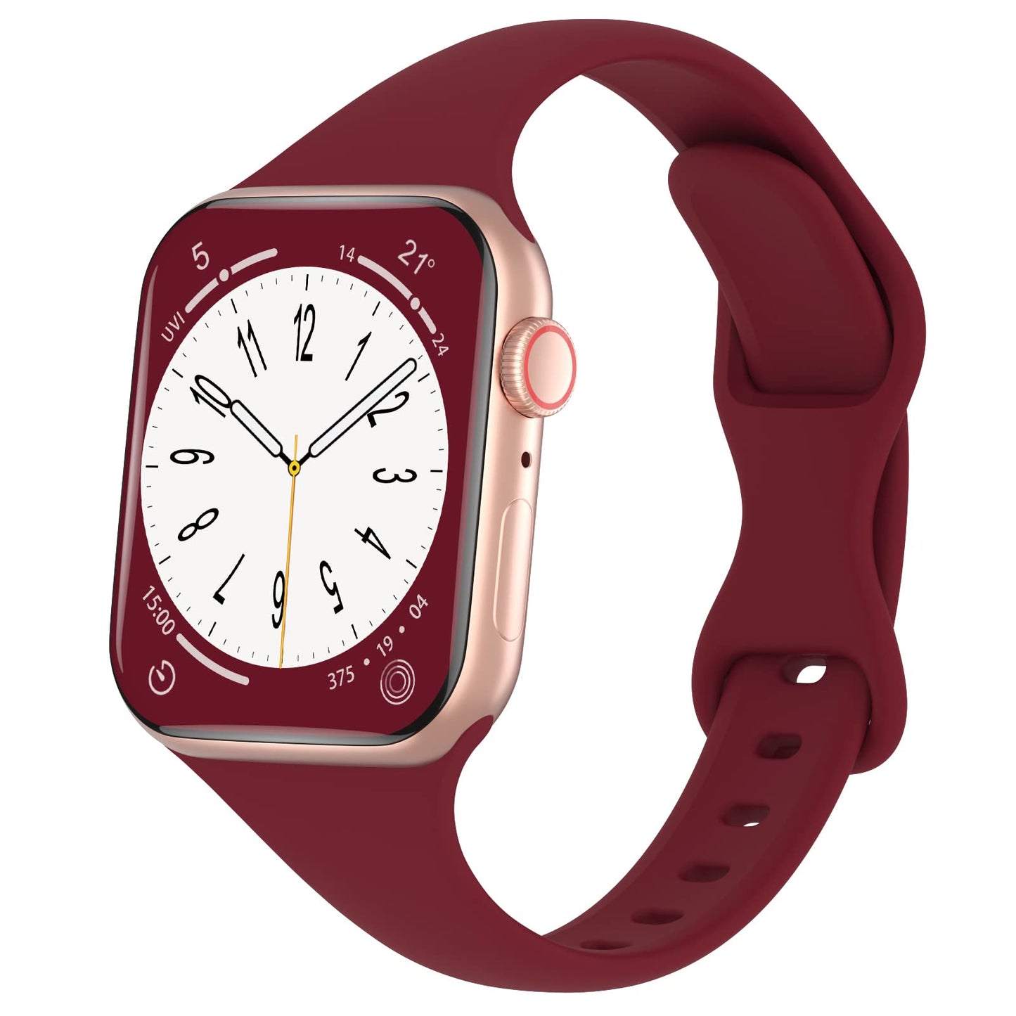 Silicone loop For Apple Watch Band/Strap Series 11/10/9/8/7/6/5/4/ SE / Ultra 1/2/3