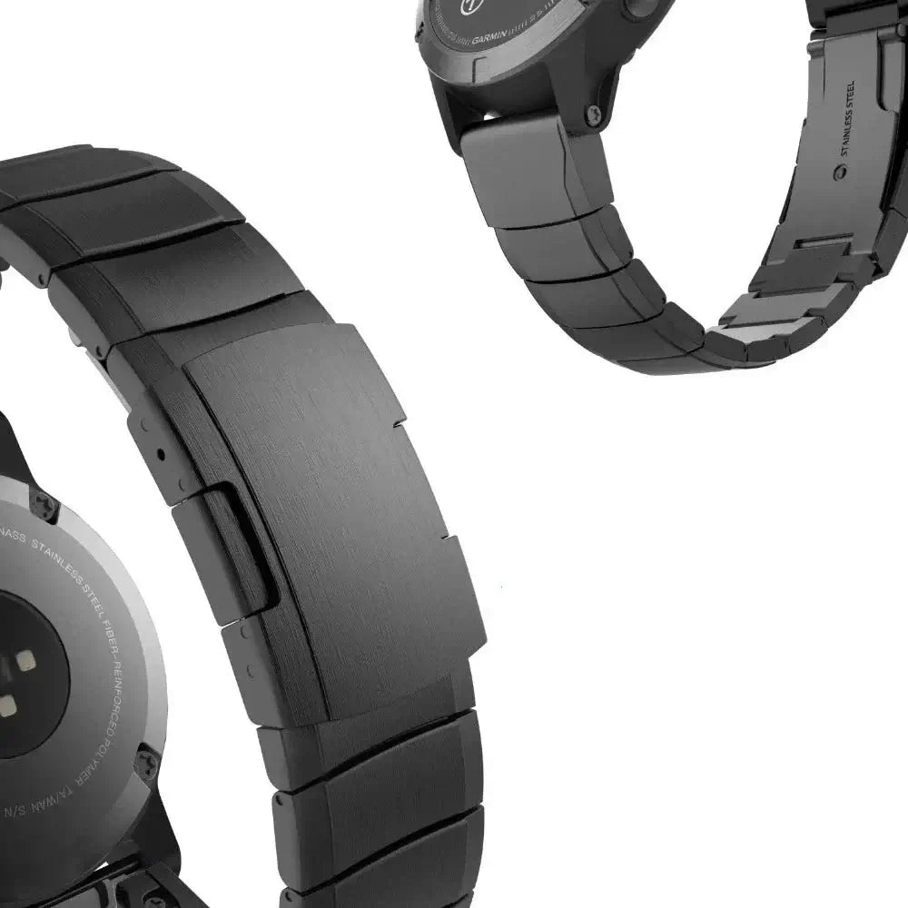 Garmin QuickFit 20/22/26mm Stainless Steel Flat-Link Bracelet
