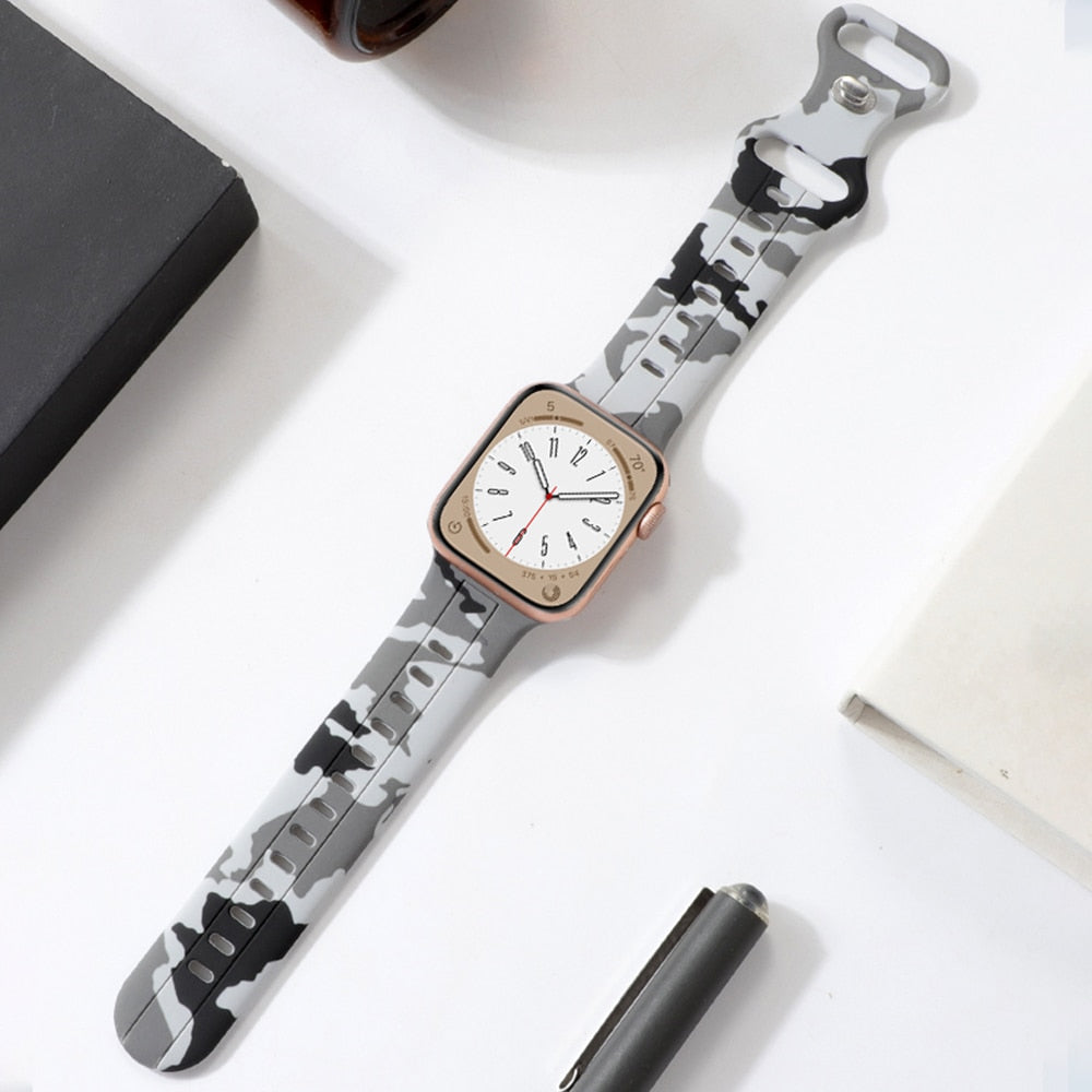 Silicone Apple Watch Ultra  Bracelet/Strap Series 11/10/9/8/7/6/5/4/ SE / Ultra 1/2/3