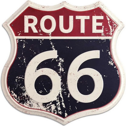 Route 66 American Dreams Shield Metal Tin Signs Posters