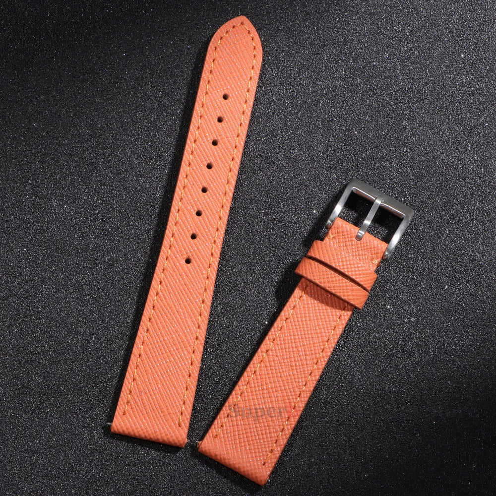 Samsung Galaxy Watch 7, 6, 5, 4 & FE Saffiano Leather Band