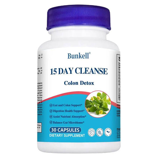 Best Selling Gut Health Supplement Improves Digestive Comfort 15-Day Cleanse Detox Gut and Colon Support Premium Capsules