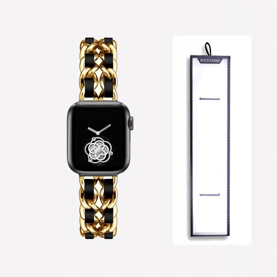 Apple Watch Stainless Steel Strap - Luxury Chain Design