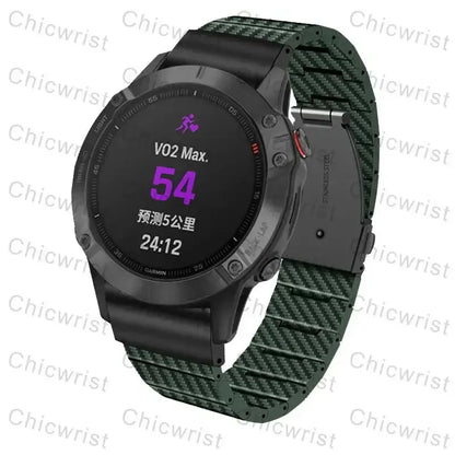 Garmin Carbon Fiber Band - Durable QuickFit Strap