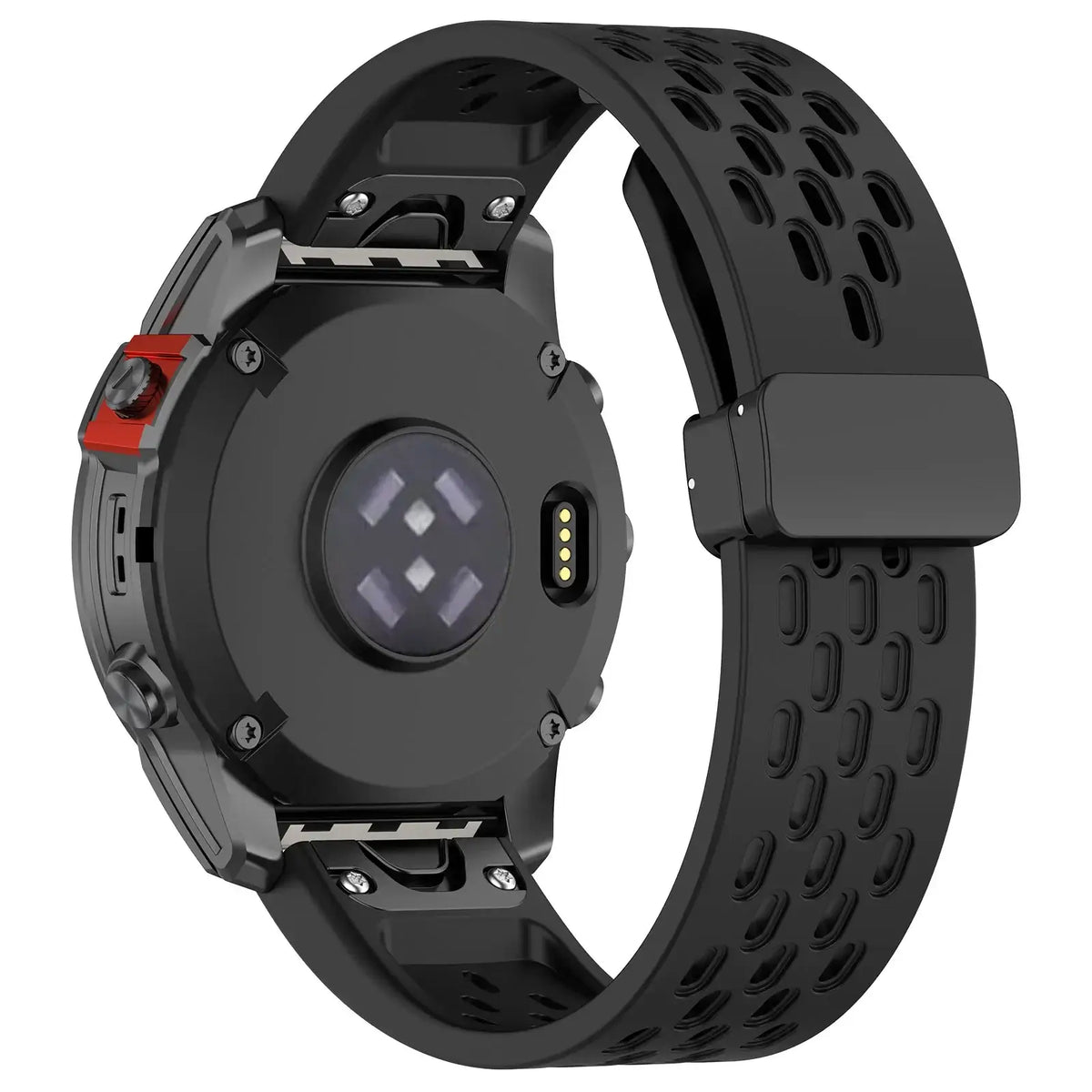 Garmin QuickFit 20/22/26mm Perforated Silicone Magnetic Clasp Band