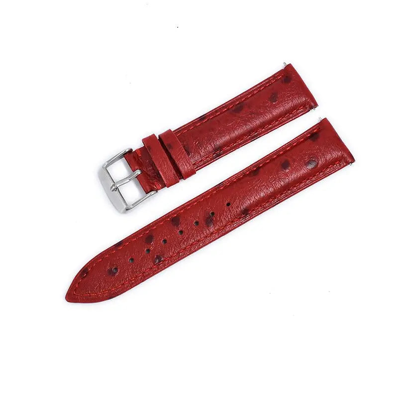 Samsung Galaxy Watch 7, 6, 5, 4 & FE Ostrich-Pattern Leather Band