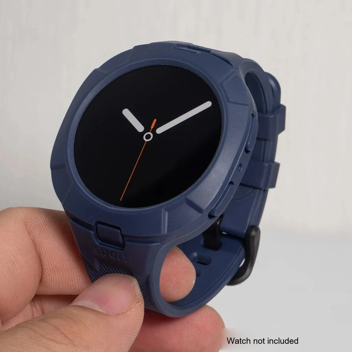 Samsung Galaxy Watch8 & 9 44mm Silicone Sport Band with Built-in Case