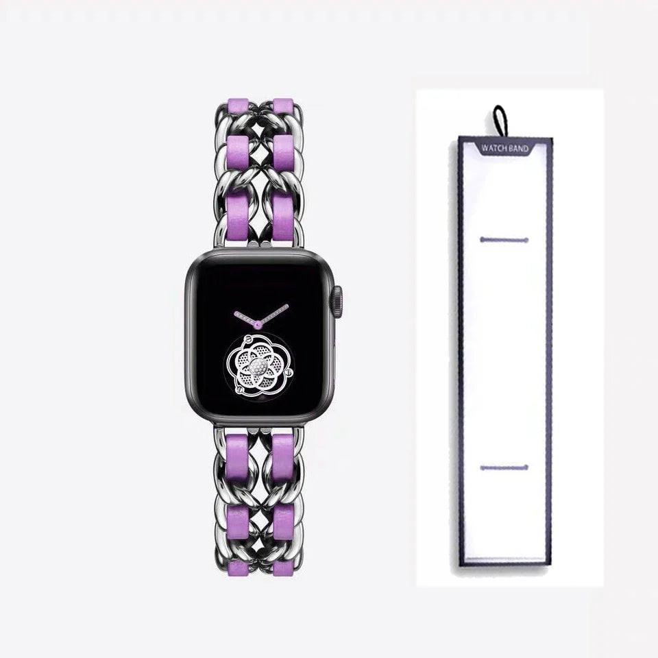 Apple Watch Stainless Steel Strap - Luxury Chain Design