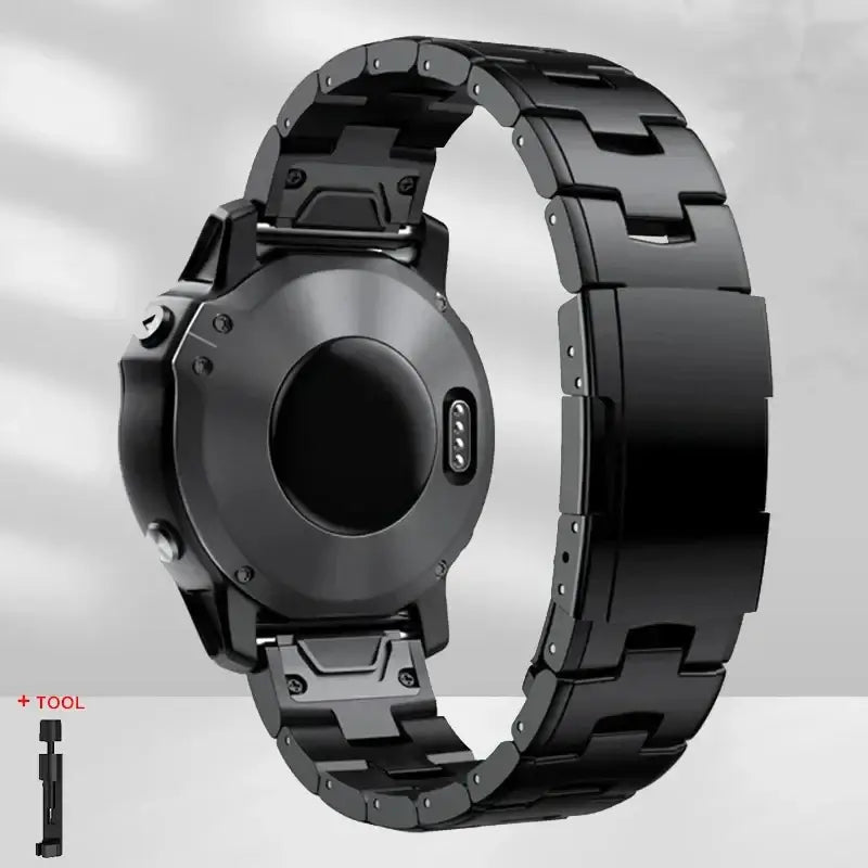 Garmin QuickFit 22/26mm Metal Link Band in Several Link Styles
