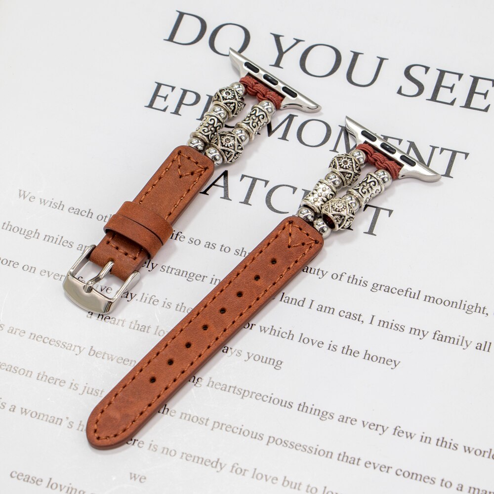 Leather Retro Apple Watch Band Series 11/10/9/8/7/6/5/4/ SE / Ultra 1/2/3