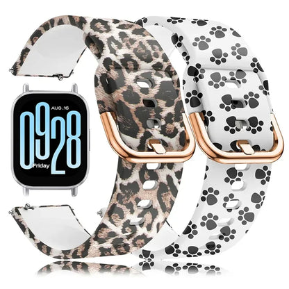 Samsung Galaxy Watch 7, 6, 5, 4 & FE Printed Silicone Band