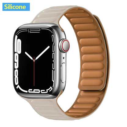 Apple Watch Leather Band - Premium Magnetic Loop Strap