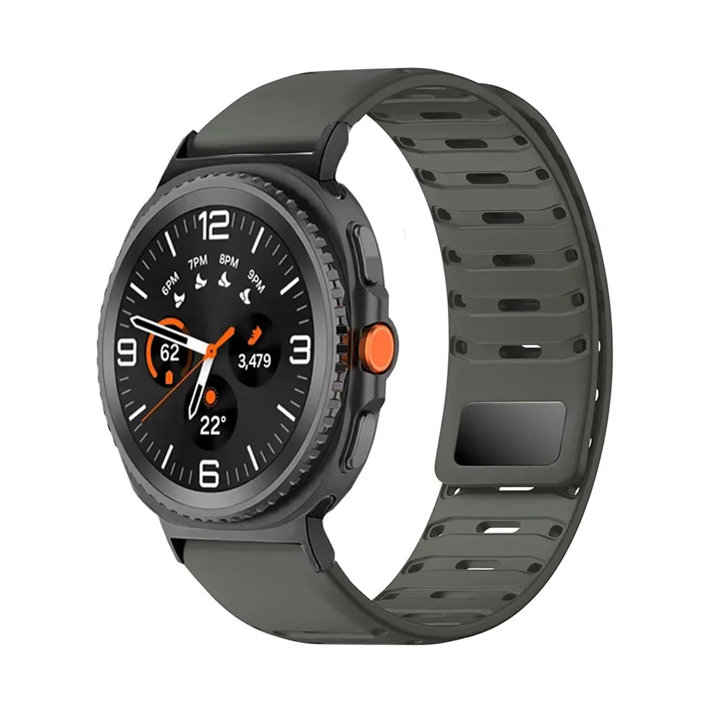 Samsung Galaxy Watch8, 9 & Ultra Magnetic Silicone Sport Band
