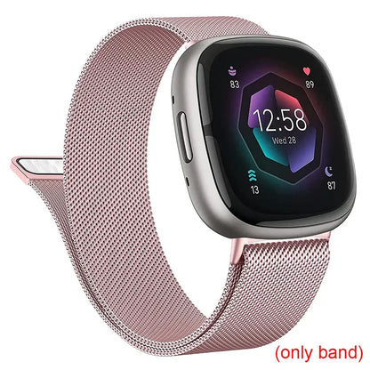 Fitbit Versa & Sense Magnetic Steel Band - Elegant Design