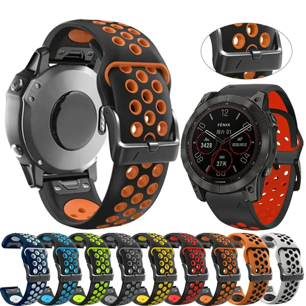 Garmin Silicone Band - Breathable QuickFit Sports Strap