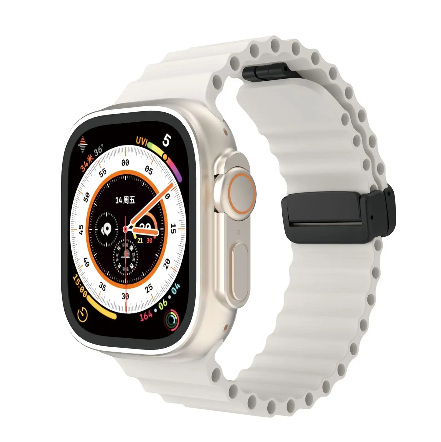 Apple Watch Silicone Strap - Soft Flexible Magnetic Design