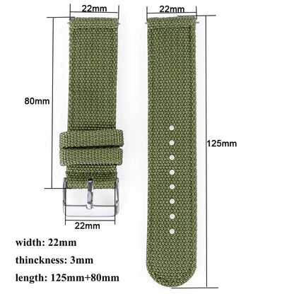 TicWatch Pro 5, Pro 3 & E3 Woven Nylon Band with Buckle Options
