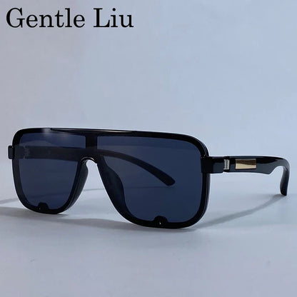 Polarized Classic Square Sunglasses Men Big Frame 2026 Luxury Brand Punk Shield Goggle Sun Glasses For Male UV400 Eyewear Shades