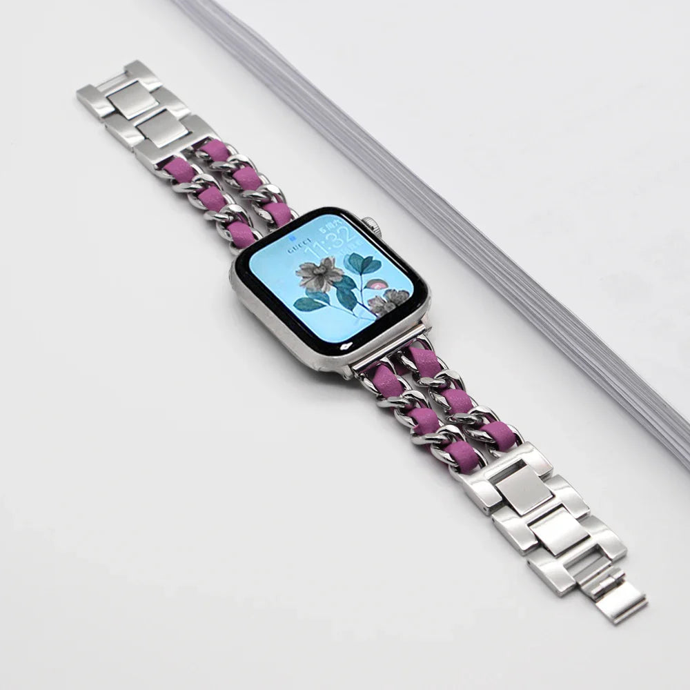 Apple Watch Stainless Steel Strap - Luxury Chain Design