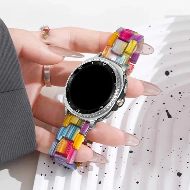 Samsung Galaxy Watch8, 9 & Ultra Resin Link Band, 40 Patterns