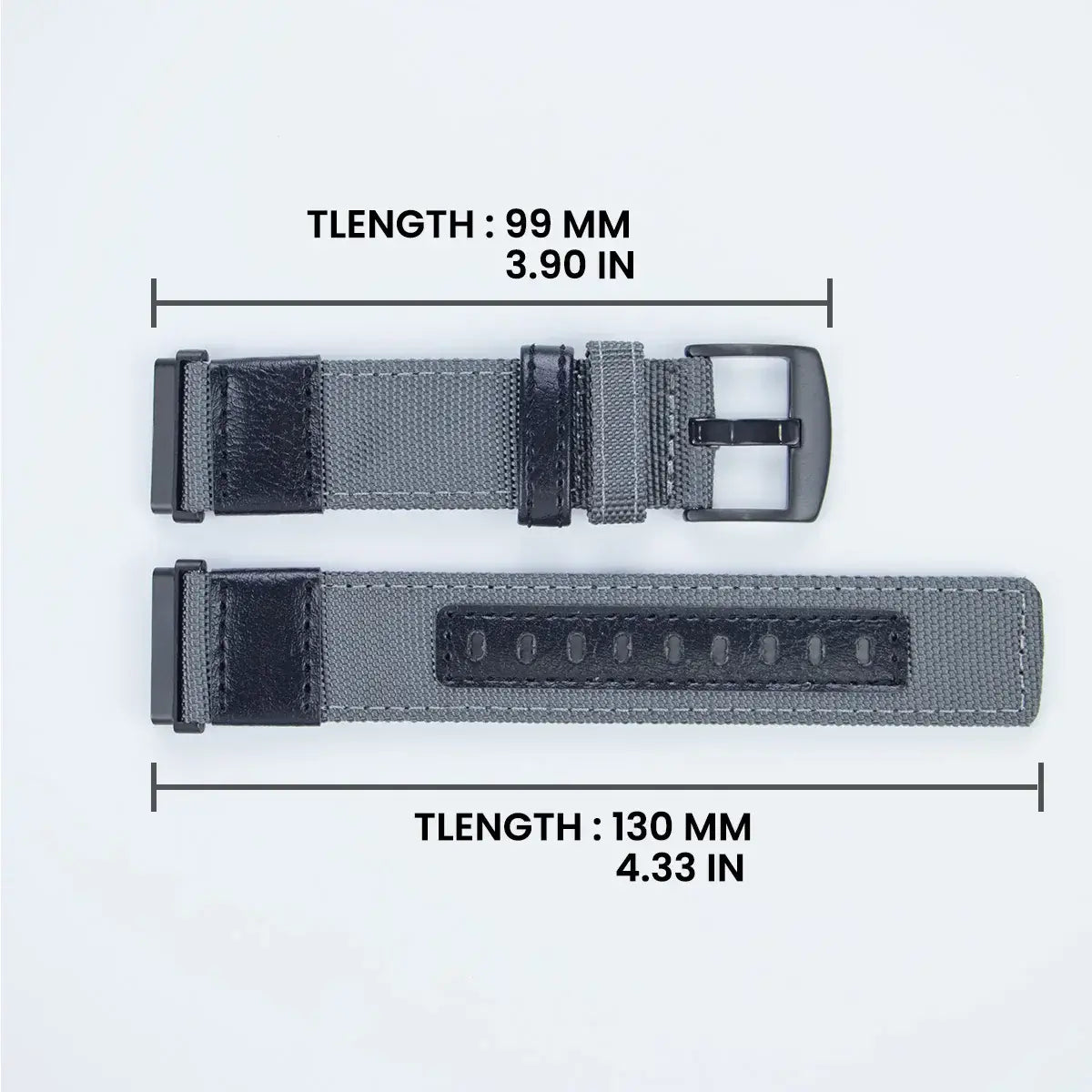 Fitbit Versa & Sense Nylon Leather Band - Versatile Style