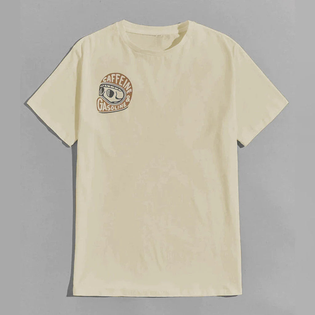 Caffeine & Gasoline Graphic Cotton T-shirt Unisex