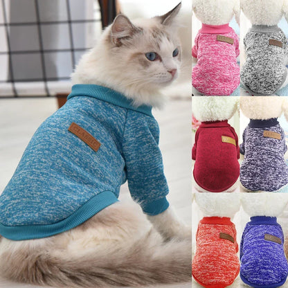 Cat Clothes For Medium Small Dogs Pet Coat Sweatshirt XS-2XL