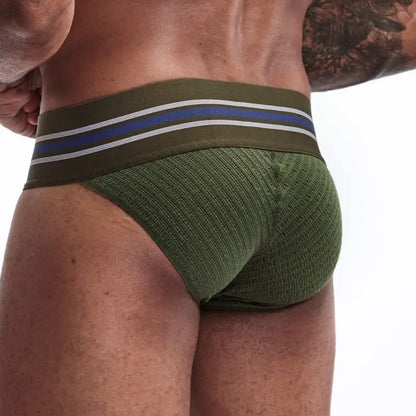 Men's JOCKMAIL JM364 - Old School Brief Green