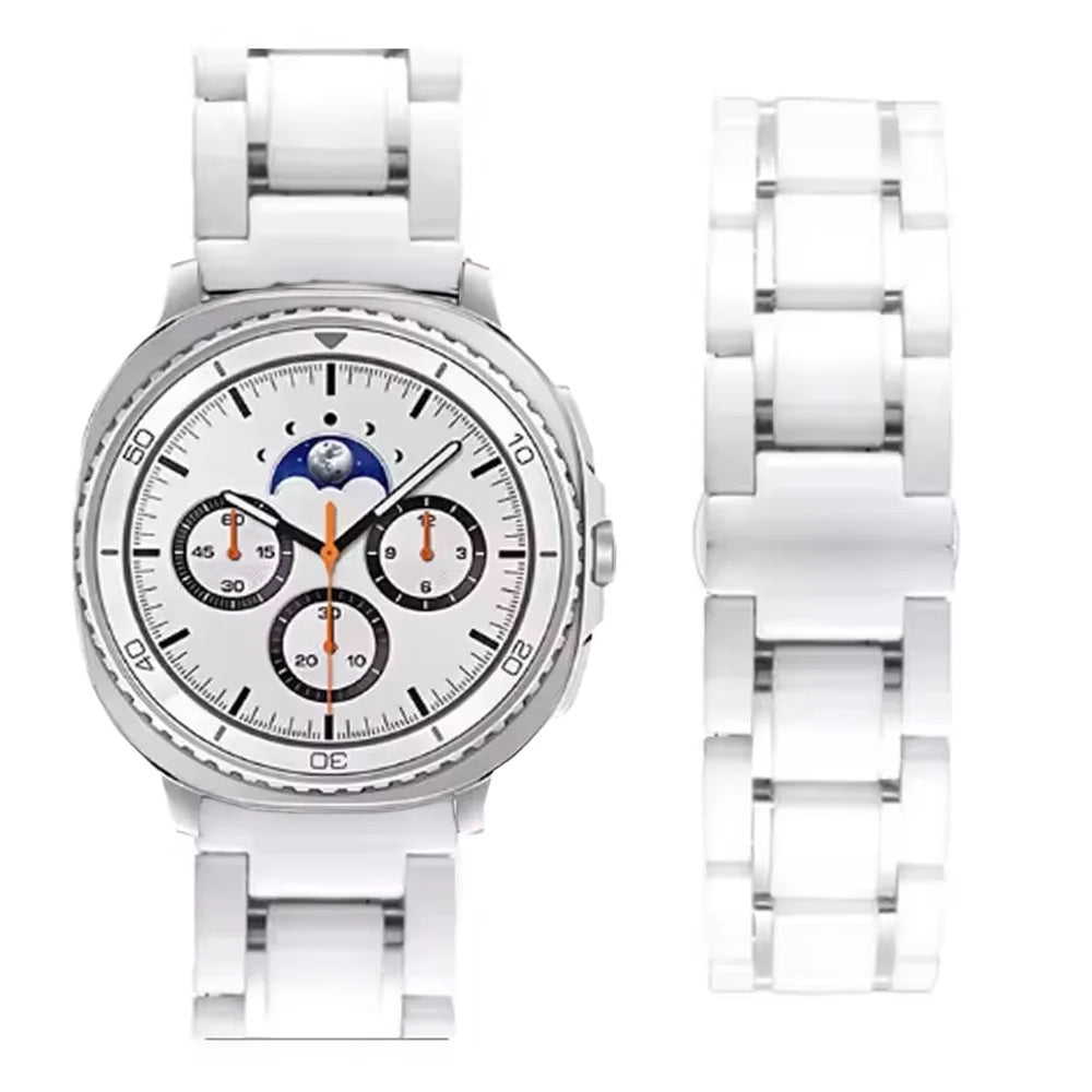 Samsung Galaxy Watch8, 9 & Ultra Ceramic Link Bracelet Band