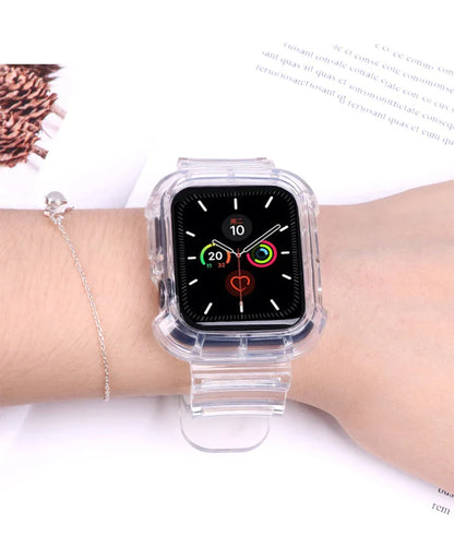 Apple Watch Soft Silicone Strap - Transparent Comfortable Fit