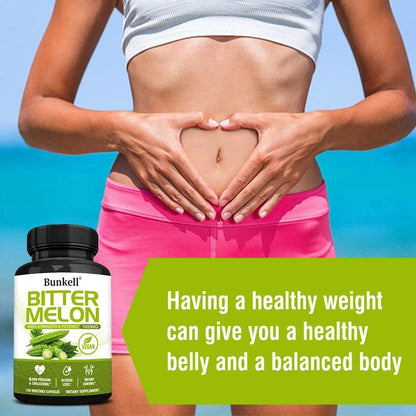 Bitter Melon Extract, Supports Blood Pressure, Weight Management, Balanced Blood Sugar Health & Circulation, 120 Capsules