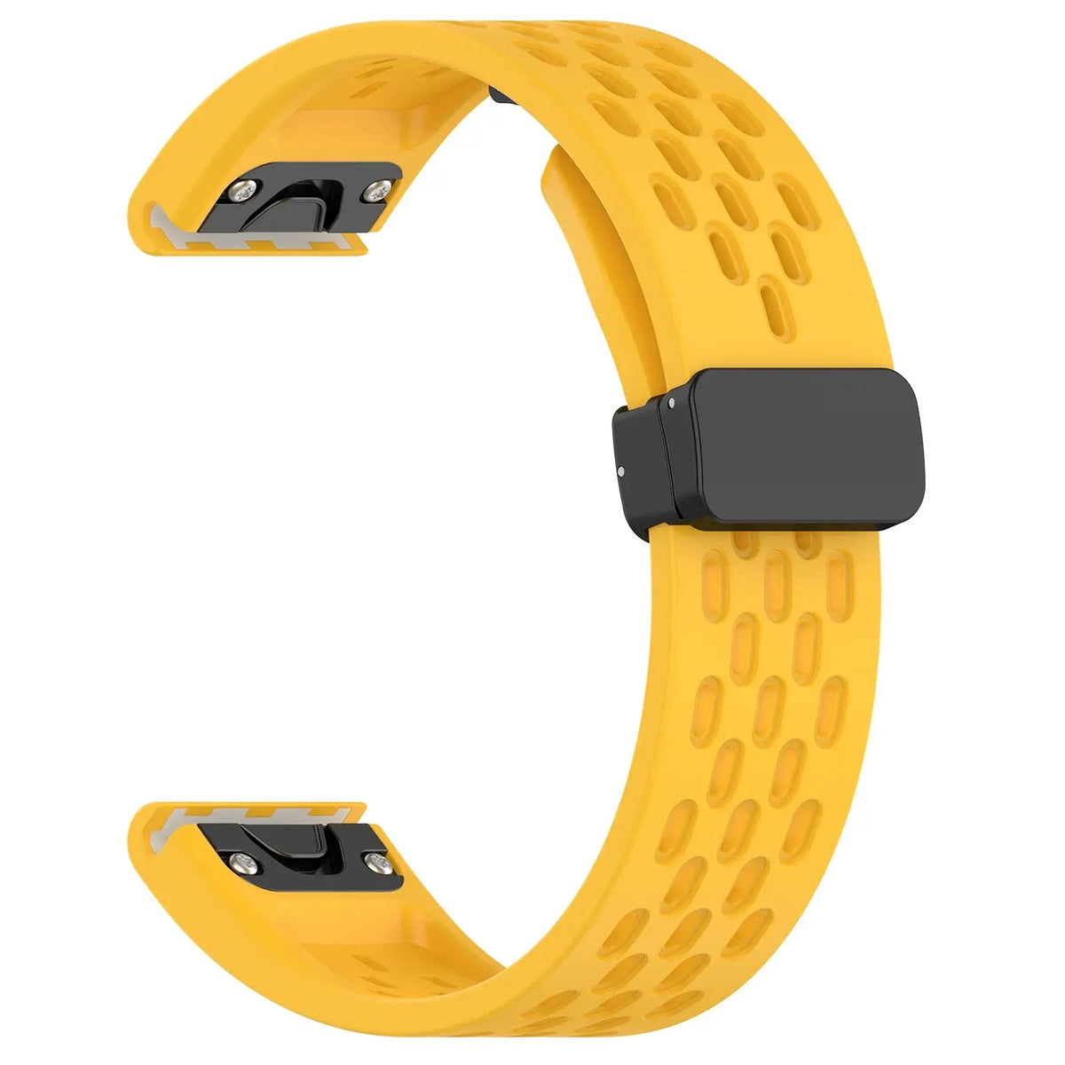 Garmin QuickFit 20/22/26mm Perforated Silicone Magnetic Clasp Band