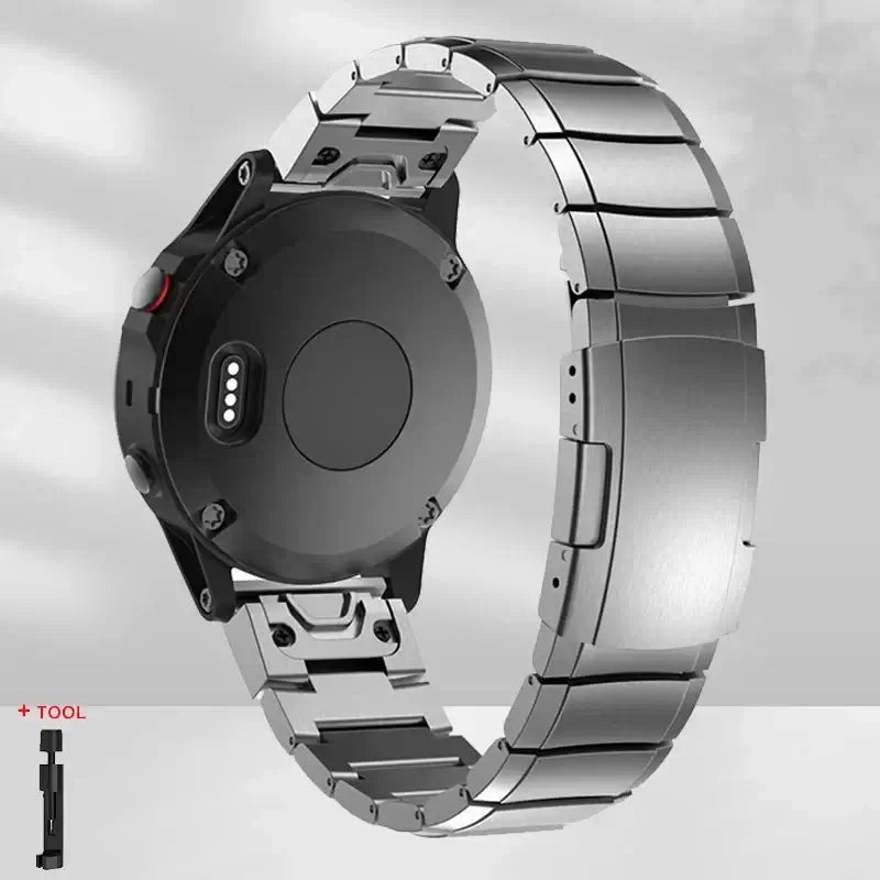 Garmin QuickFit 22/26mm Metal Link Band in Several Link Styles