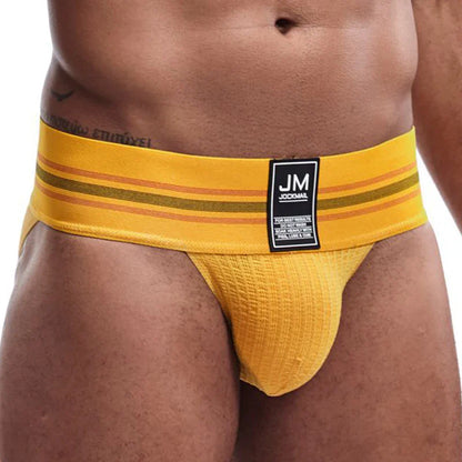 Men's JOCKMAIL JM364 - Old School Brief Yellow
