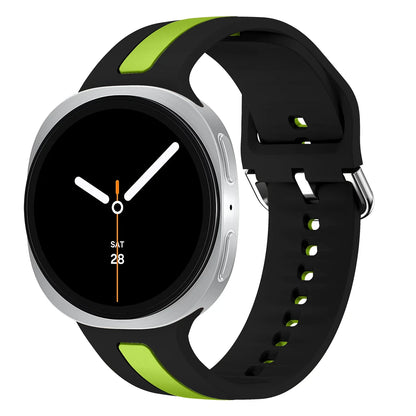 Samsung Galaxy Watch8, 8 Classic & 9 Two-Tone Stripe Silicone Band