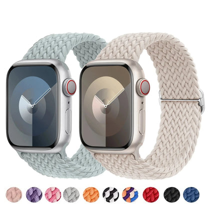 Apple Watch Braided Strap - Soft Elastic Nylon Band
