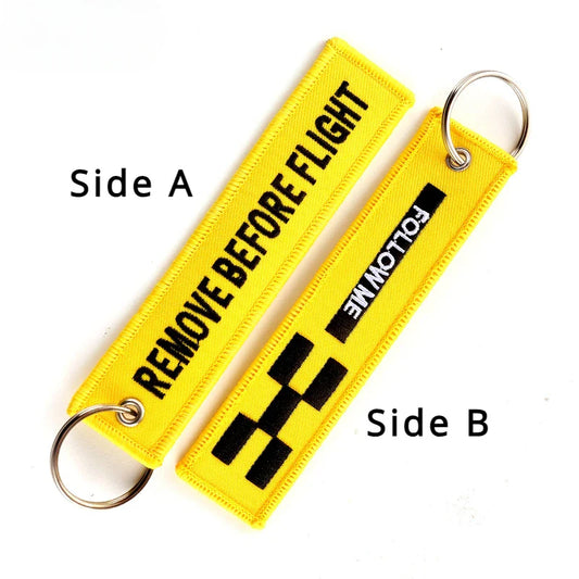 Remove Before Flight - Motorcycle Keychain