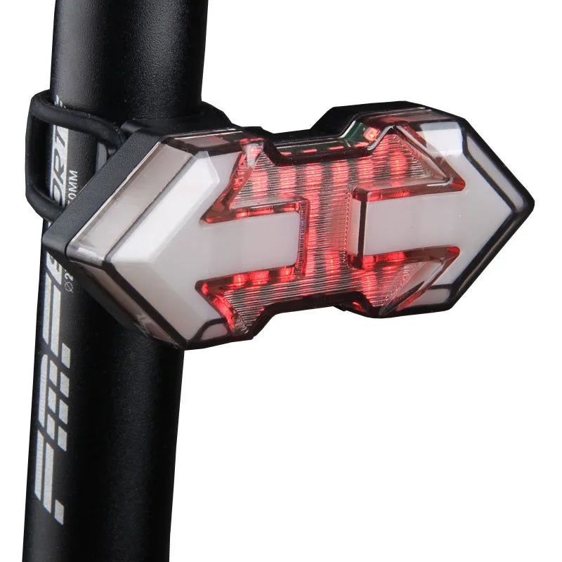 Xmund Bicycle Turn Signal Tail Light - LED 500mAh USB Rechargeable Smart Wireless Remote Control