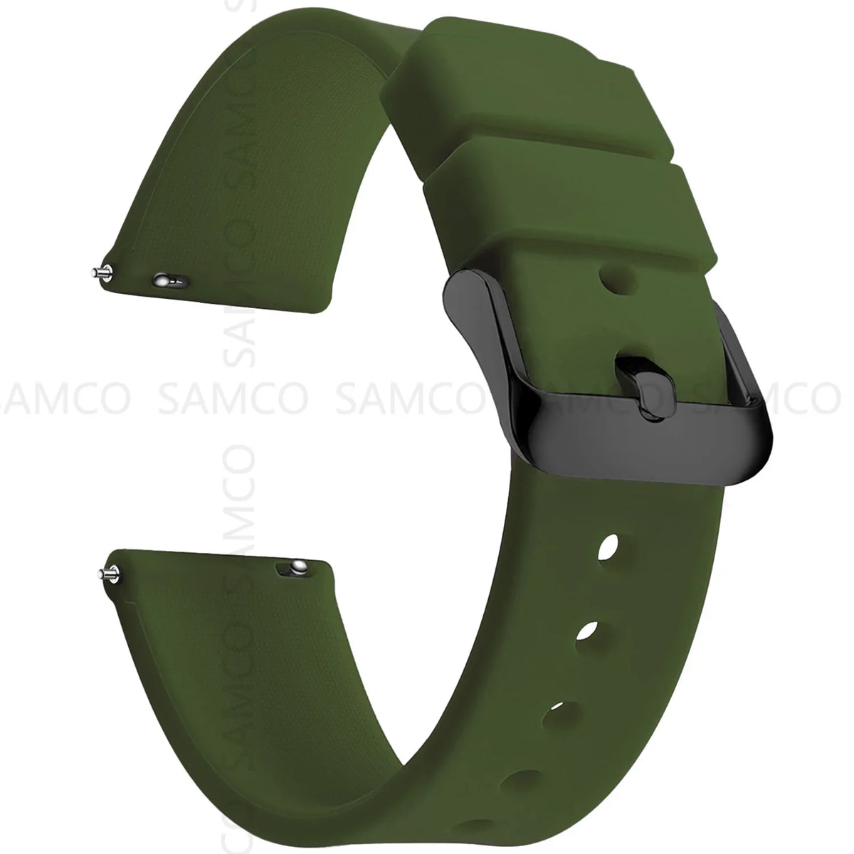 Samsung Galaxy Watch 7, 6, 5, 4 & FE Curved-End Silicone Band