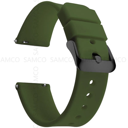 Samsung Galaxy Watch 7, 6, 5, 4 & FE Curved-End Silicone Band