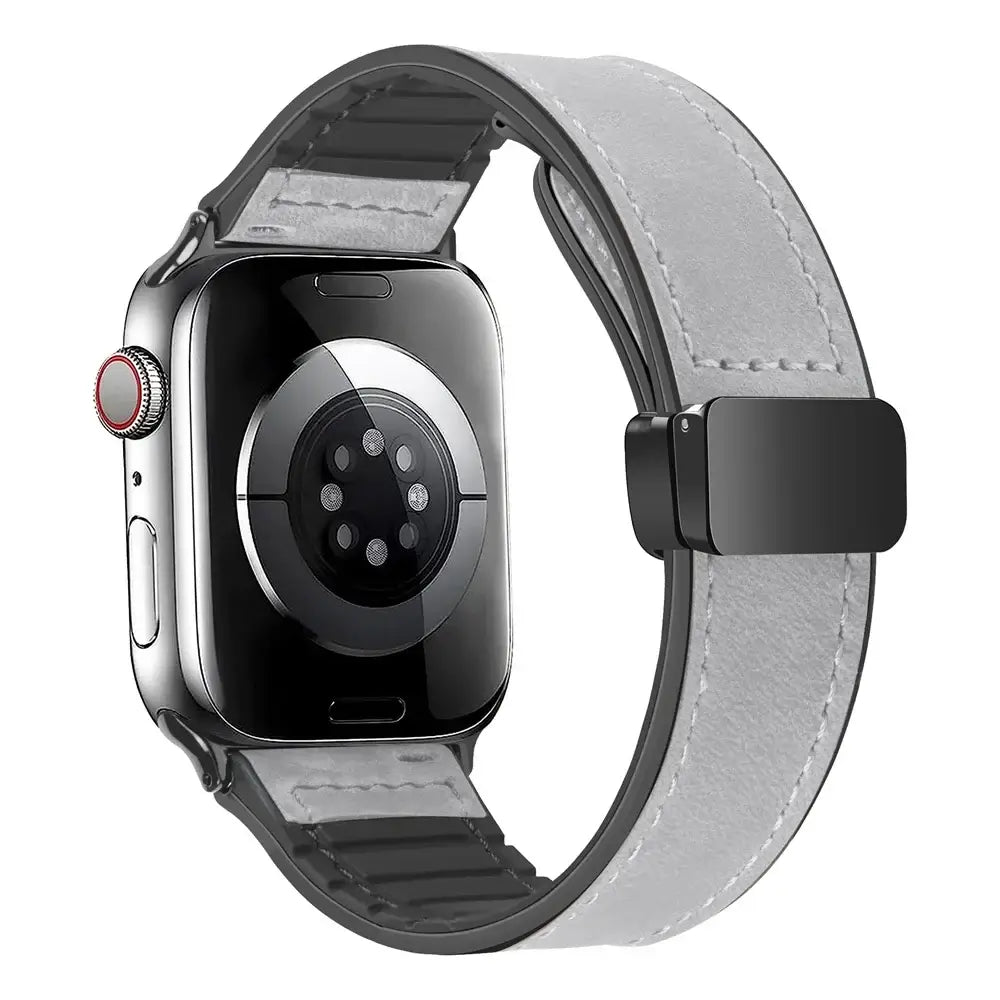 Apple Watch Genuine Leather Band - Stylish Magnetic Strap