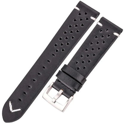 TicWatch Pro 5, Pro 3 & E3 Perforated Leather Band with V Stitch