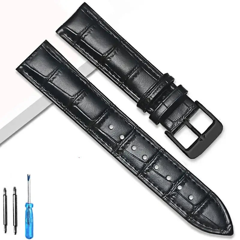 Suunto Race, Vertical & 9 Peak Crocodile-Embossed Leather Buckle Band